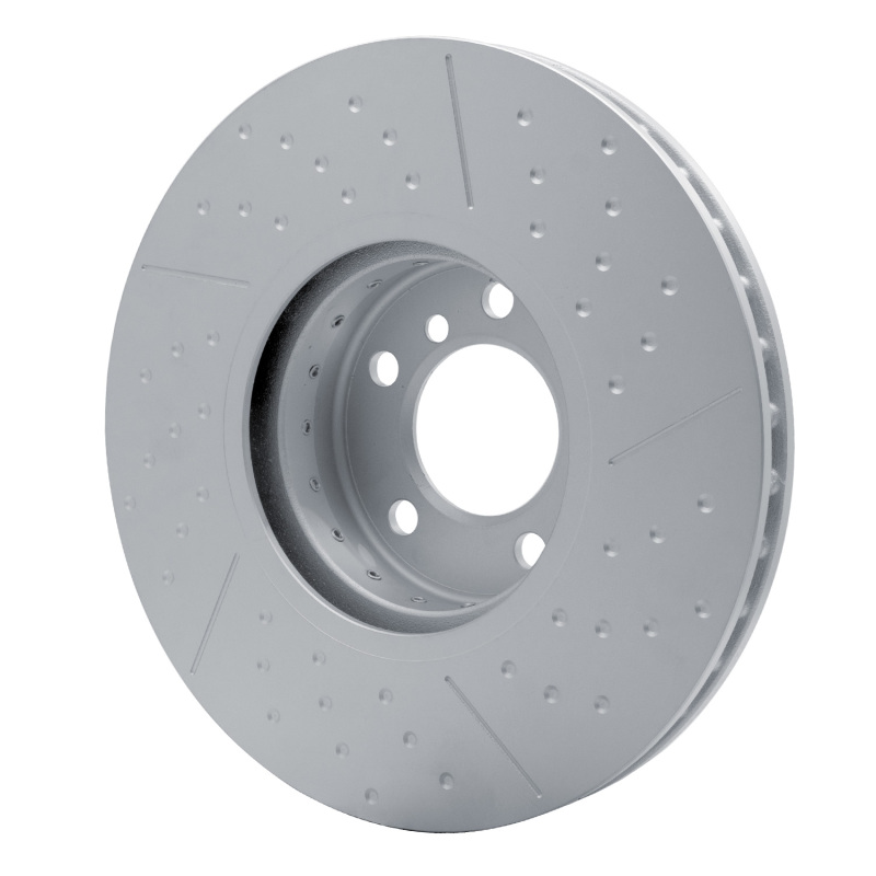 BMW 230I xDrive Brake Rotor (1) - Front - R1 Concepts - Carbon Alloy GeoMET Dimpled & Slotted - `12-`21